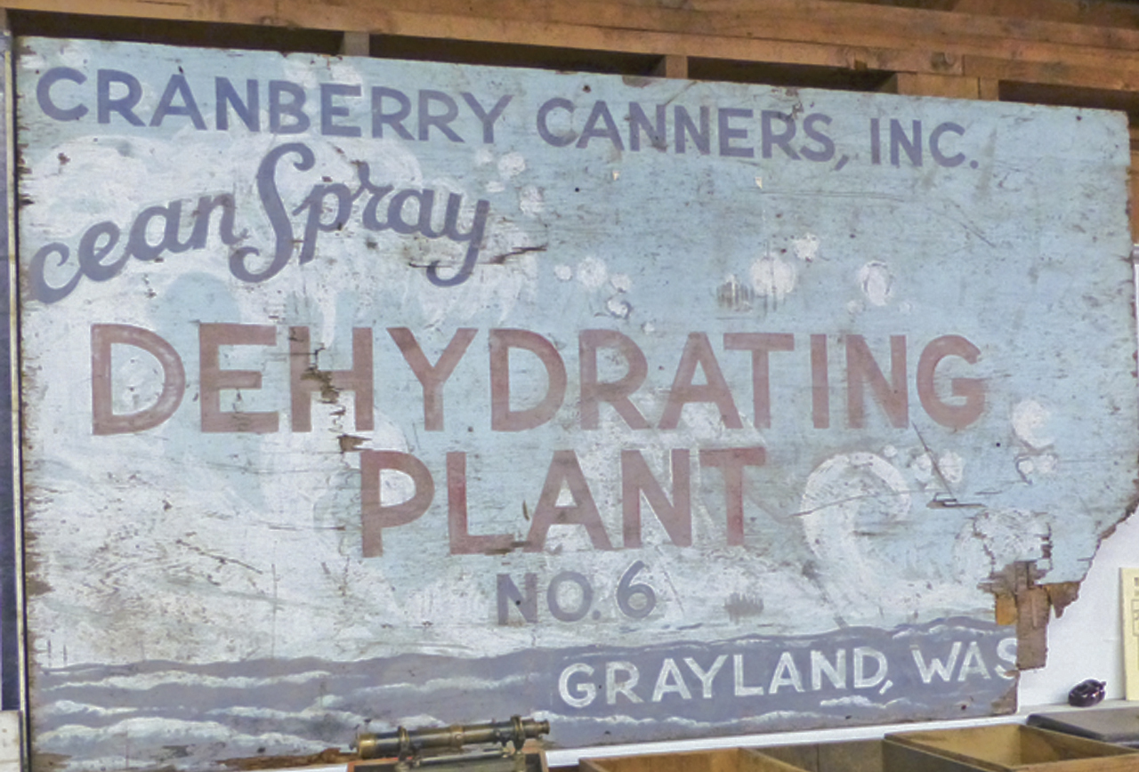 This sign hung on the front building when it was used as a dehydrating plant in the mid 1940s. BARB AUE | SOUTH BEACH BULLETIN