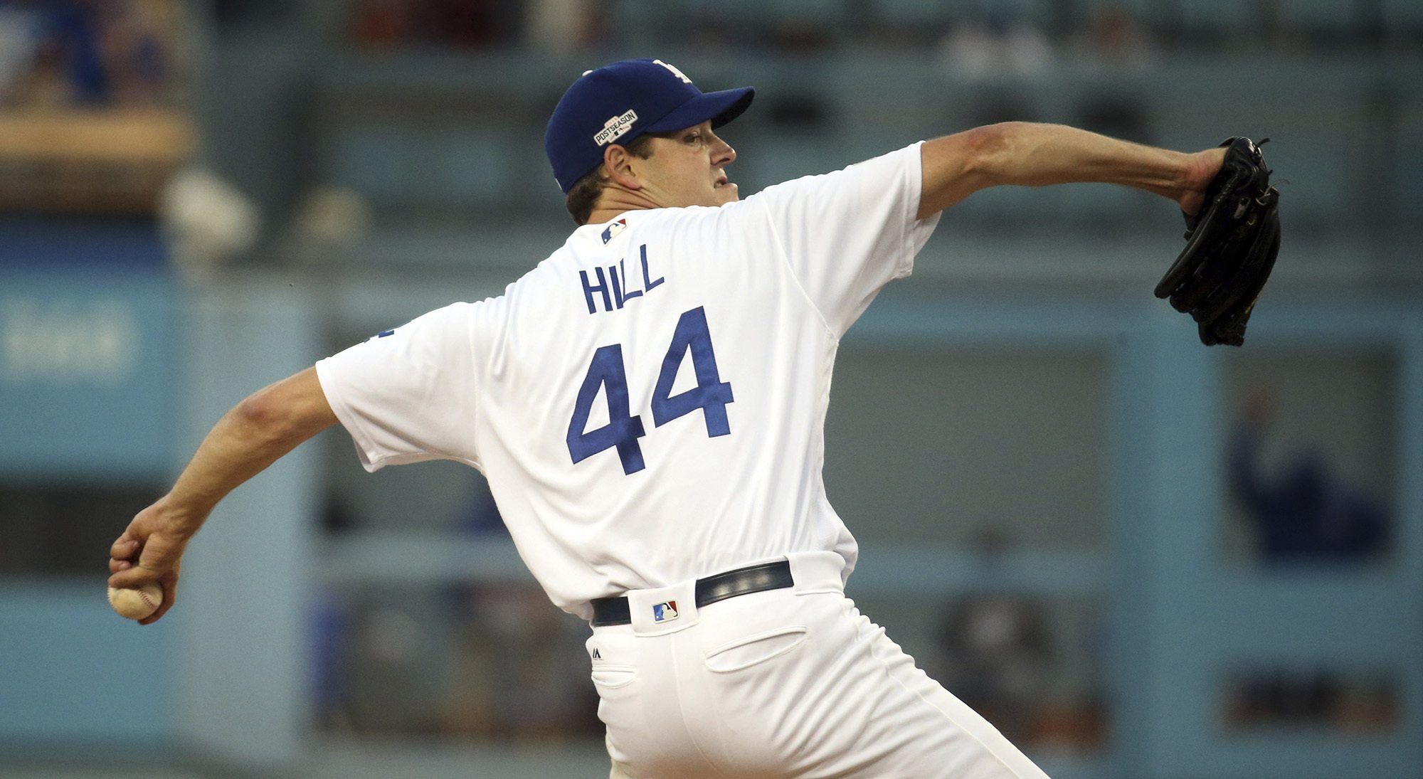 Rich Hill’s six shutout innings help give Dodgers 2-1 NLCS edge over Cubs