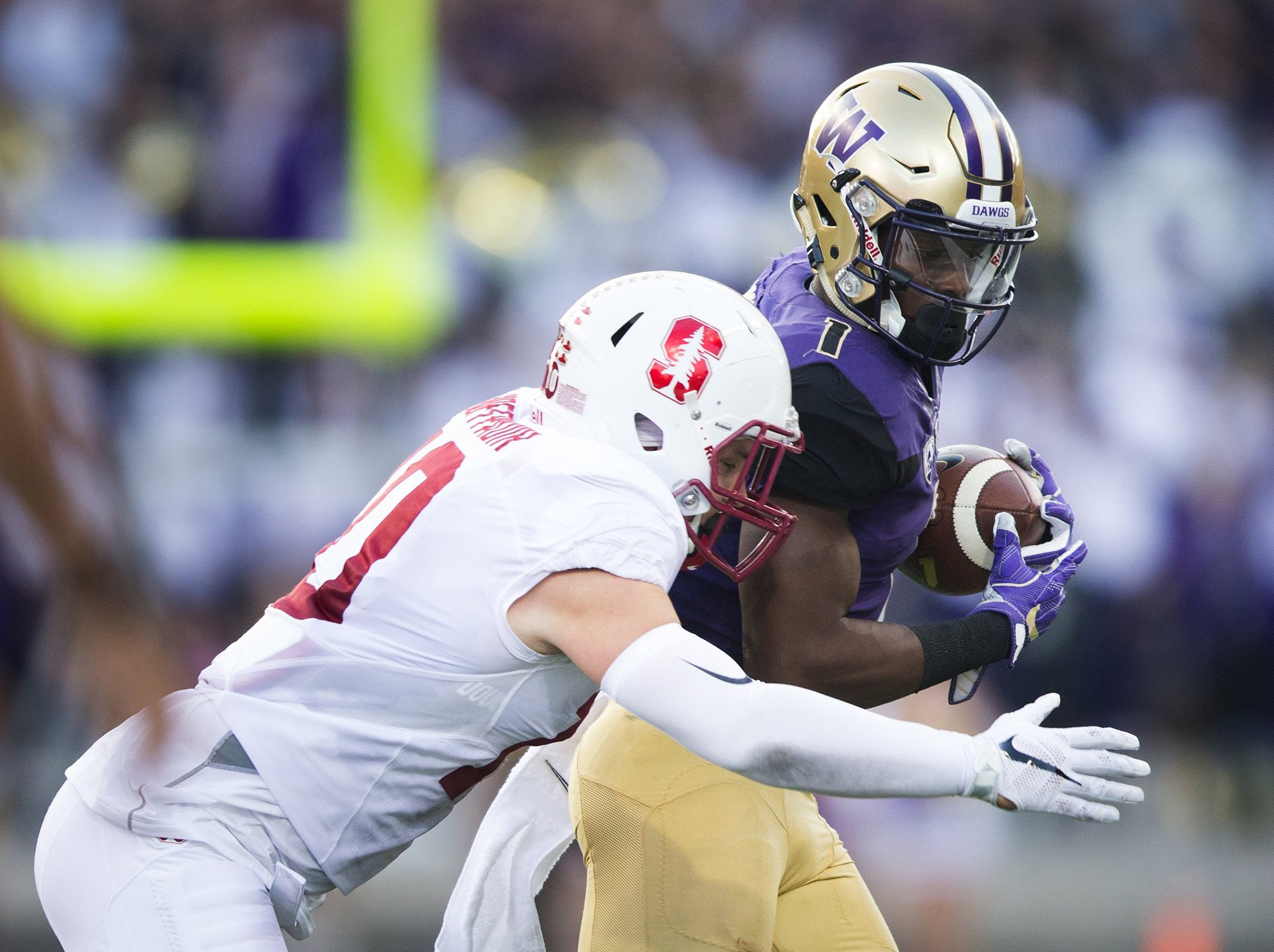 More than just fast, Huskies’ John Ross has developed into a talented receiver