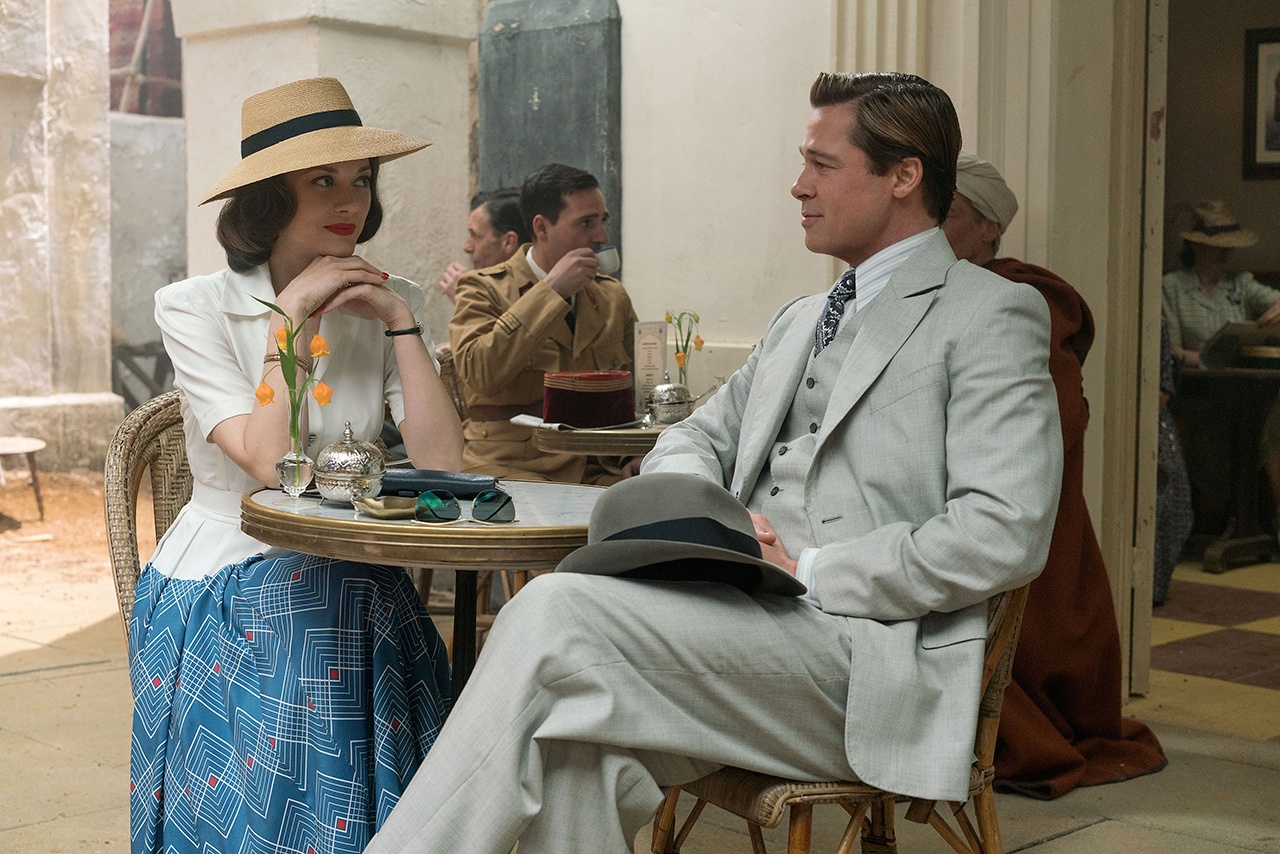 Brad Pitt plays Max Vatan and Marion Cotillard plays Marianne Beausejour in a scene from the movie “Allied” directed by Robert Zemeckis. (Daniel Smith/Paramount Pictures)