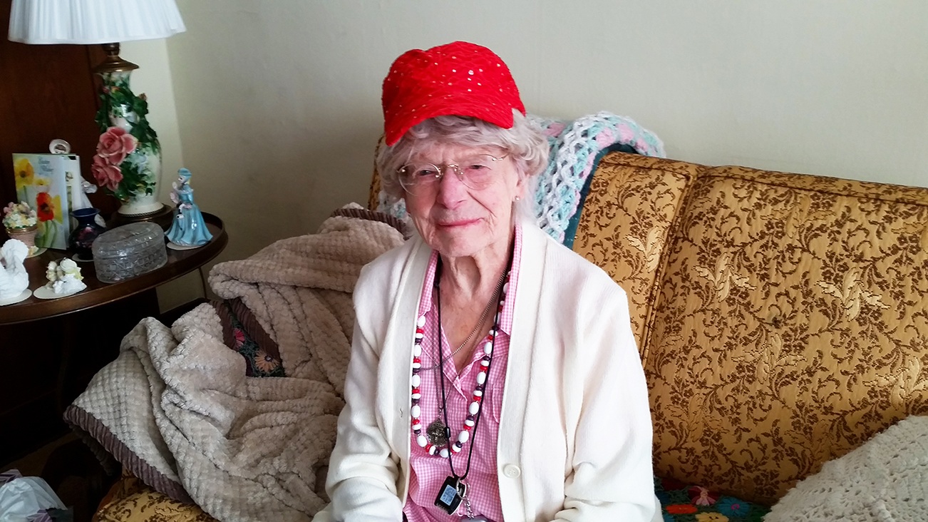 Dorothy Mann sits in her Aberdeen home last week. She turns 106 on Thursday and there will be a party for her on Dec. 10. (Terri Harber|The Daily World)