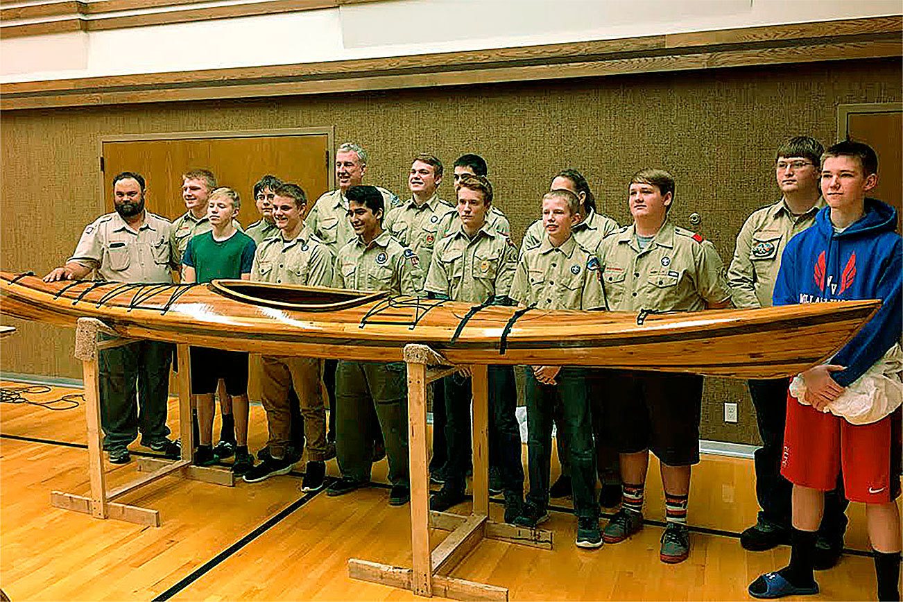 Raymond Boy Scout troop builds kayak from salvaged lumber
