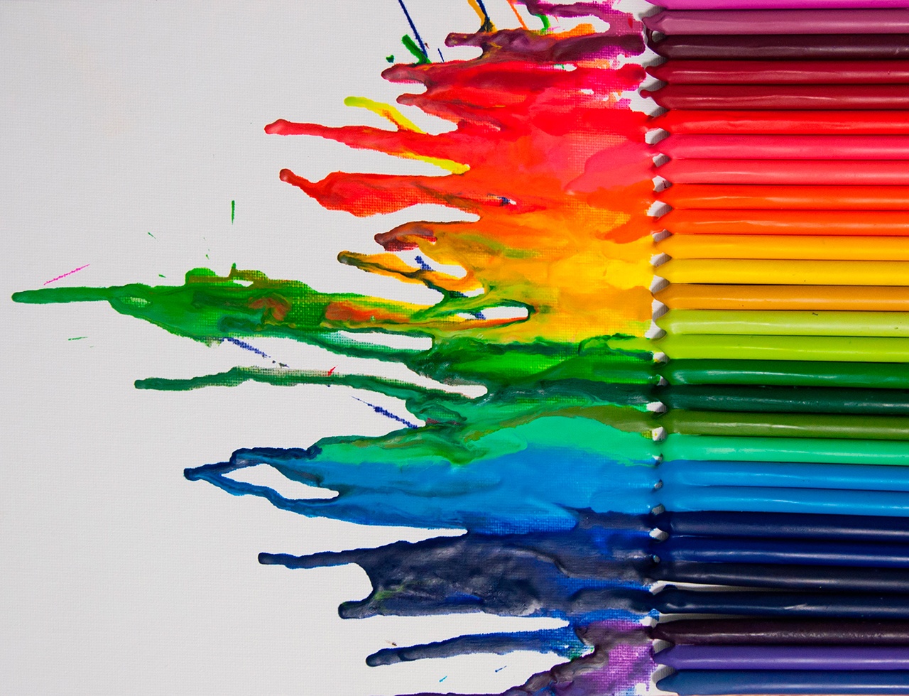 Melting down crayons and using them to make makeup is not recommended. (Dreamstime)