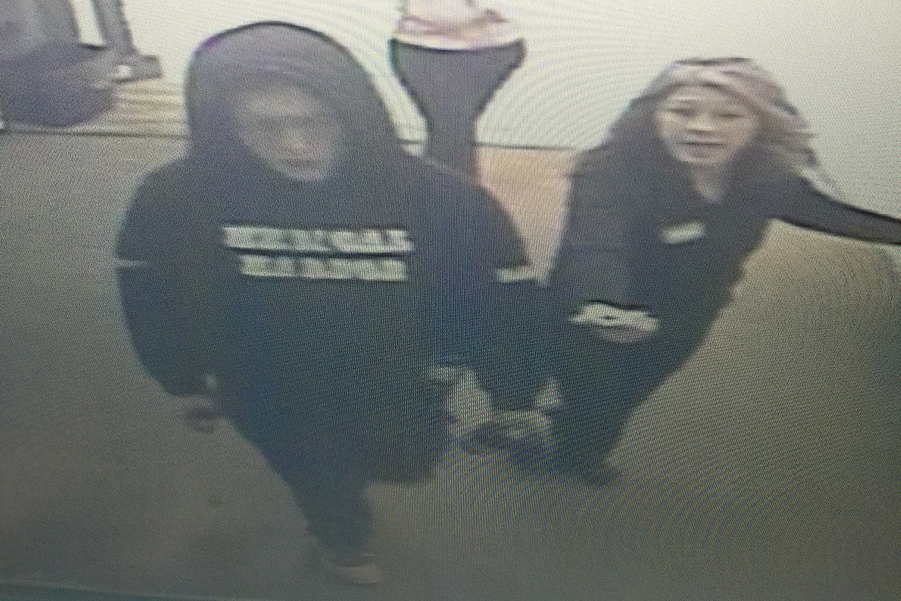 Shortly before midnight Tuesday Aberdeen Police were told by employees at Safeway that a man took two bottles of alcohol and was told to stop as he was walking out the door without paying. The male, accompanied by another man, left. Aberdeen Police are looking for a white male, 6-feet, 3 inches tall with a medium build and blonde or light-colored hair in his 20s. Anyone who can identify the male in the black sweatshirt pictured in the surveillance footage is encouraged to call the Aberdeen Police Department at 533-3180 and reference 17-A01678.