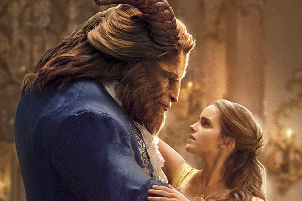 walt Disney pictures                                Dan Stevens and Emma Watson appear in “Beauty and the Beast.”