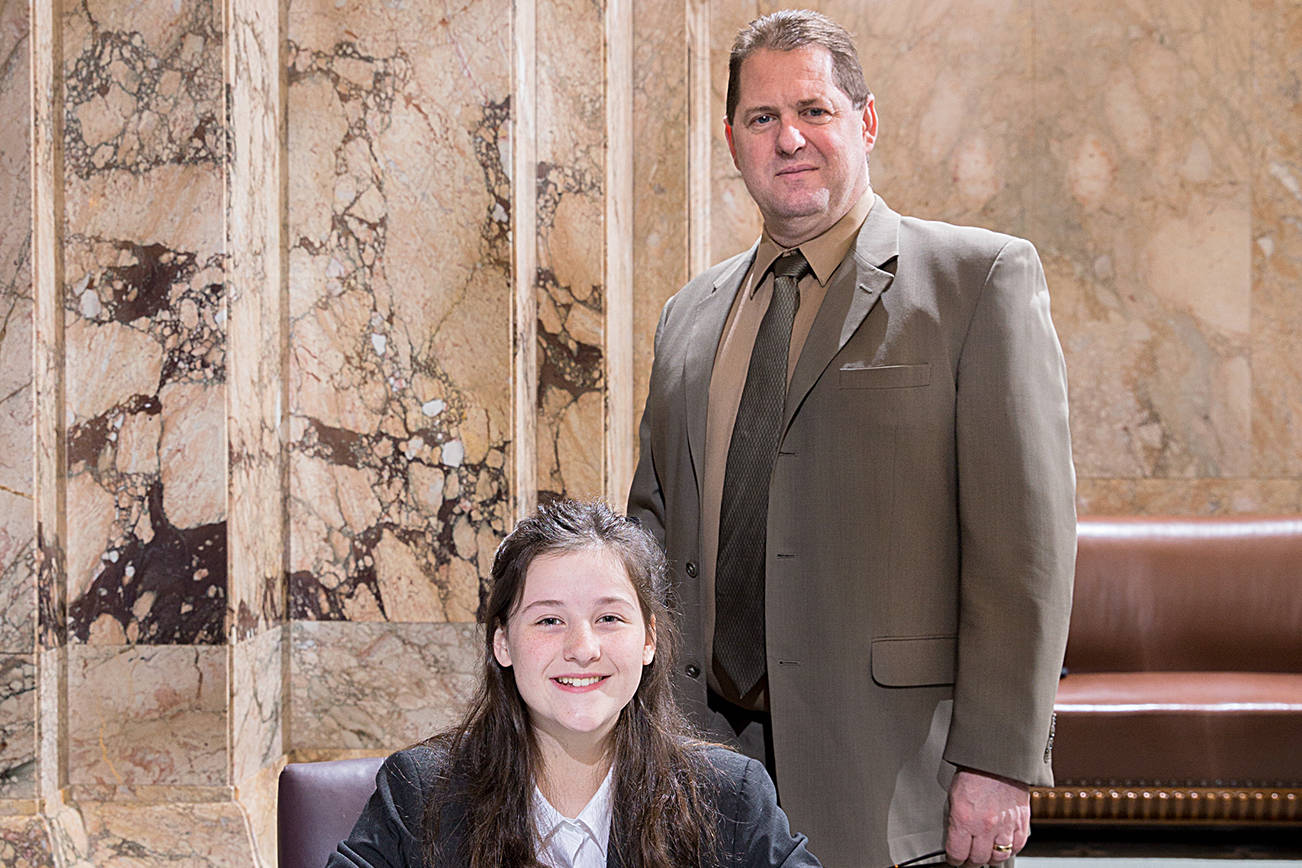 Montesano student serves as page for Rep. Blake