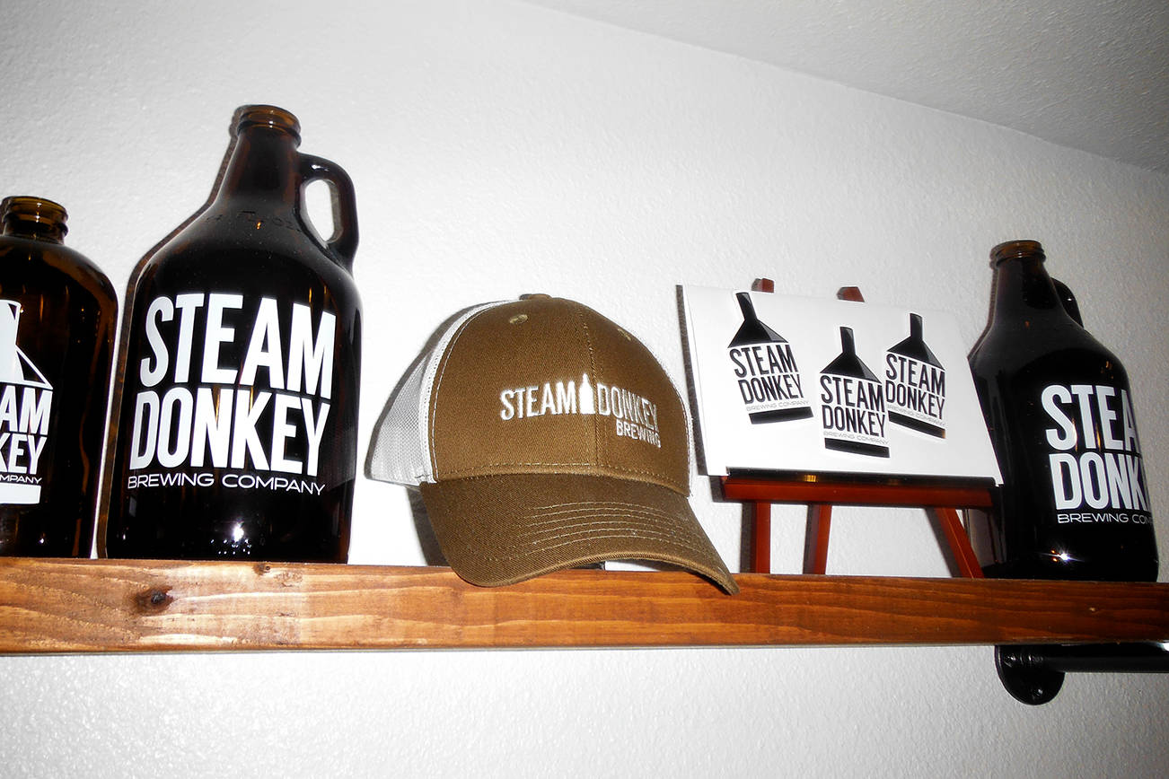 You can commemorate your visit to Steam Donkey Brewing Company with a hat, t-shirt or growler to go.