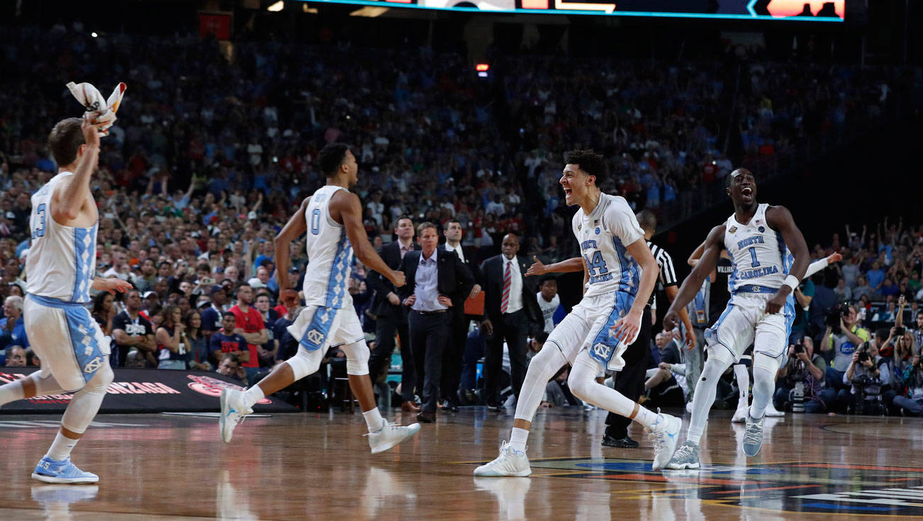 North Carolina pulls away in final moments to win NCAA title over Gonzaga, 71-65