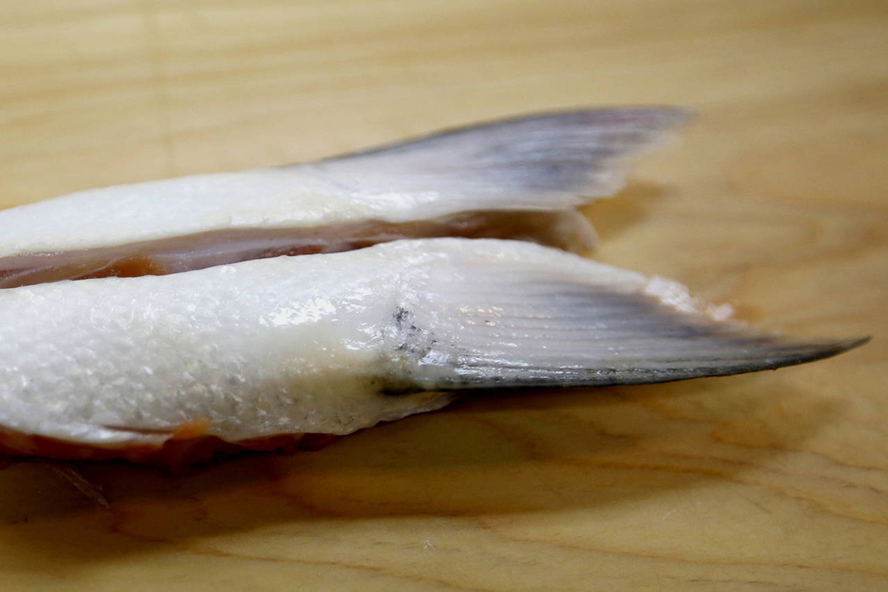 In Japanese cuisine, the fins are often dried out and then infused in sake and served similar to tea. (Francine Orr/Los Angeles Times)