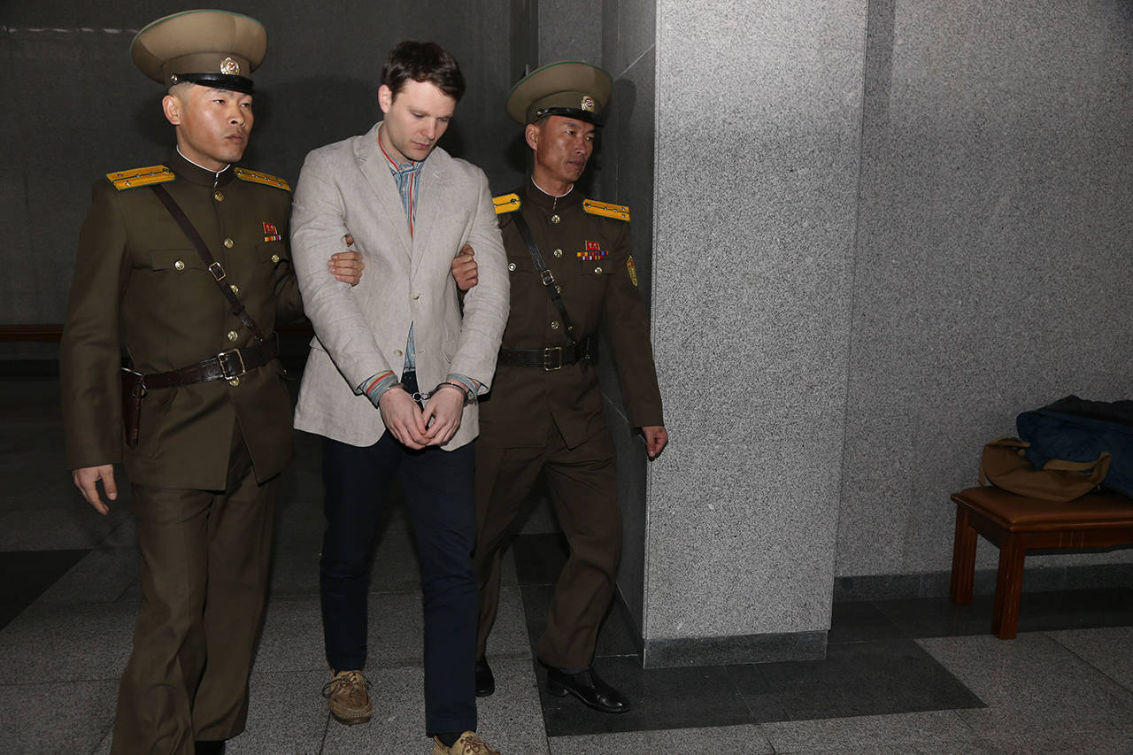 Otto Warmbier, the University of Virginia student who was detained in North Korea more than a year and a half, died on Monday, his parents announced. (Guo Yina/Xinhua/Zuma Press)