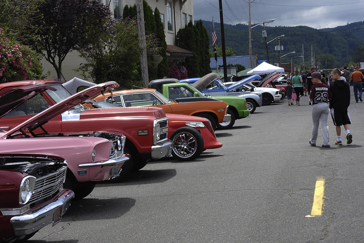Entries for the Historic Montesano Car Show came in all shapes and colors. (Kat Bryant | The Daily World)