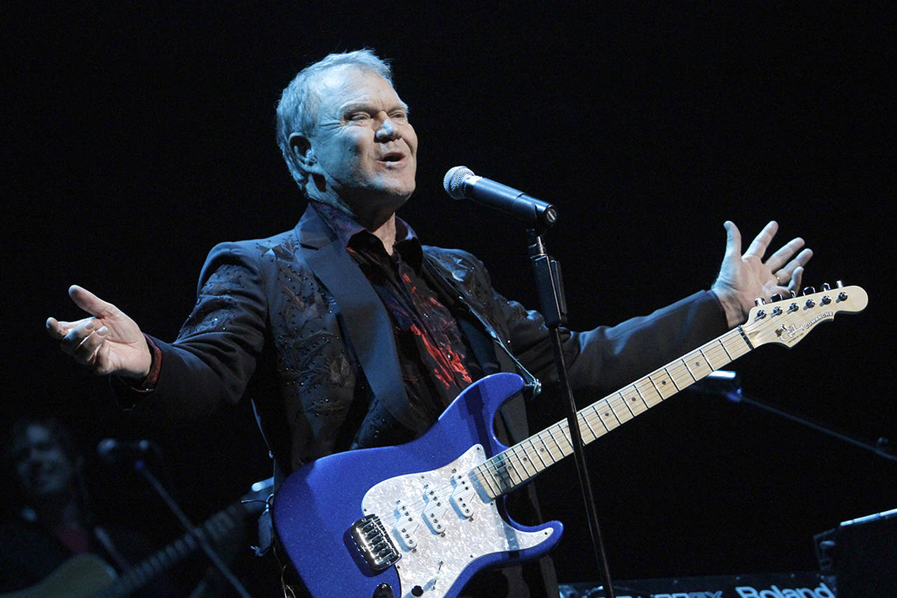 Lawrence K. Ho | Los Angeles Times                                 Glen Campbell performs as part of his farewell tour at Club Nokia on Oct. 6, 2011, in Los Angeles.