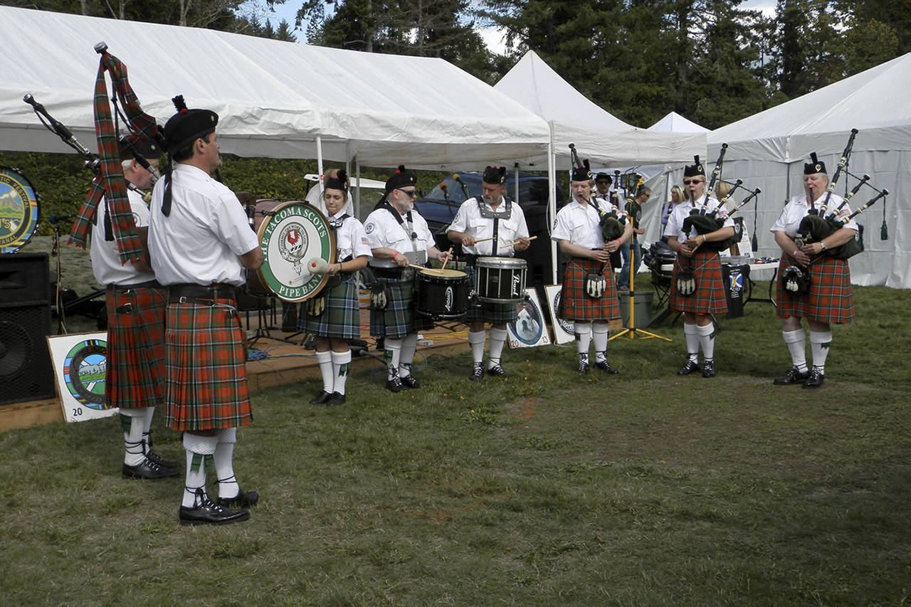 www.hoodcanalscots.org                                 The Tacoma Scots Pipe Band is one of many groups scheduled to play at this year’s Hood Canal Highland Celtic Festival.
