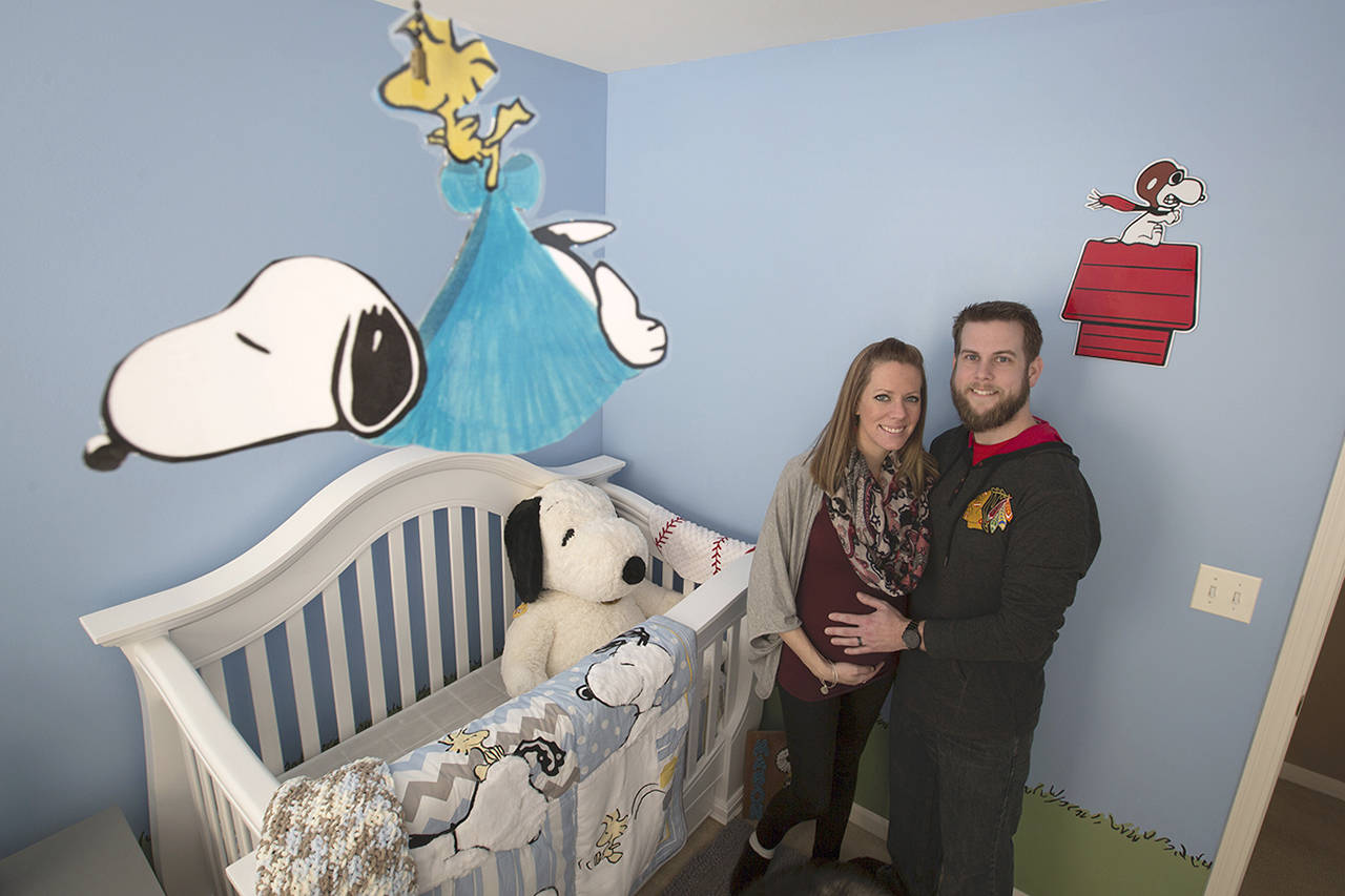 Caitlyn and Chris Lynd struggled to start a family for two years and were surprised that Chris’ VA benefits did not cover medical treatments involving infertility. (John Konstantaras | Chicago Tribune)