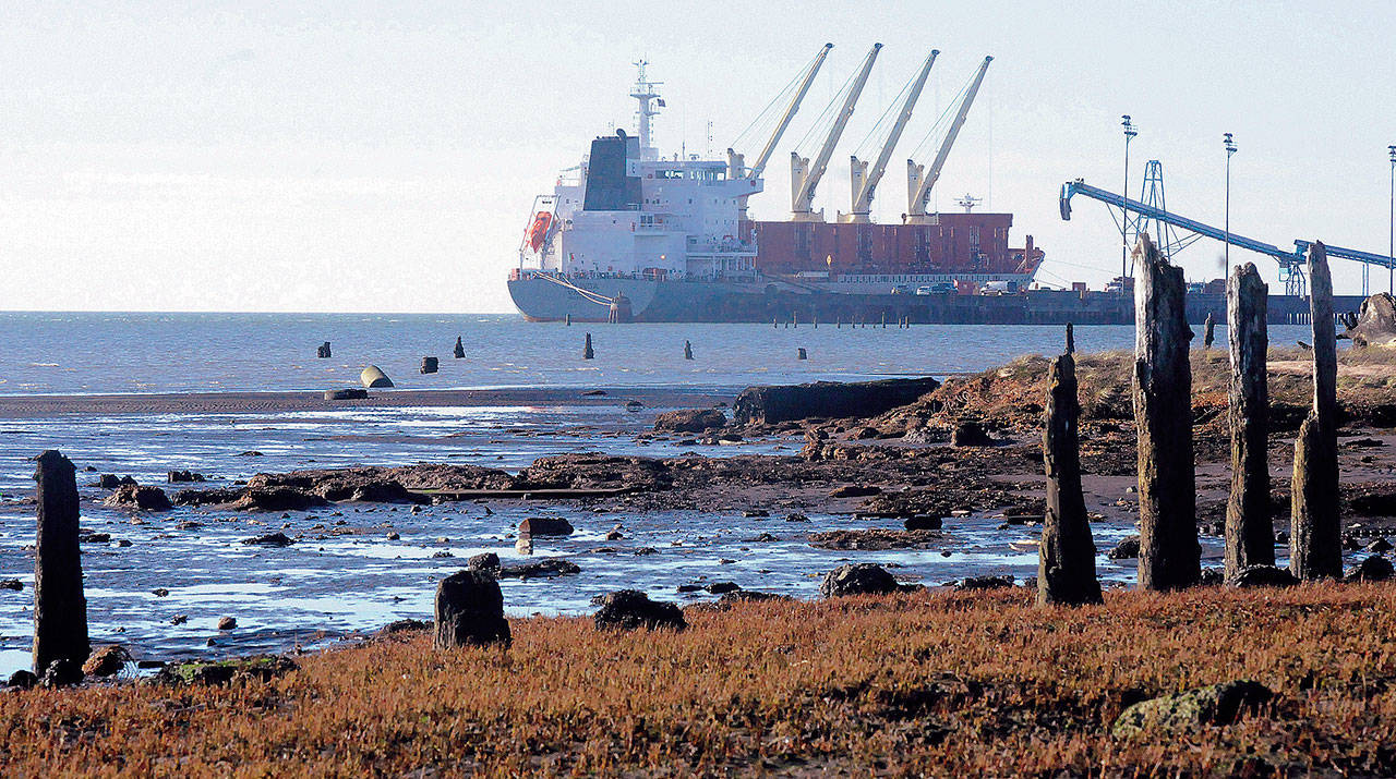 (Daily World File Photo) A Canadian company is proposing a potash loading facility at the Port of Grays Harbor’s Terminal 3 in Hoquiam and the City of Hoquiam is considering whether to alter it’s fee structure for a shoreline permit the company needs.