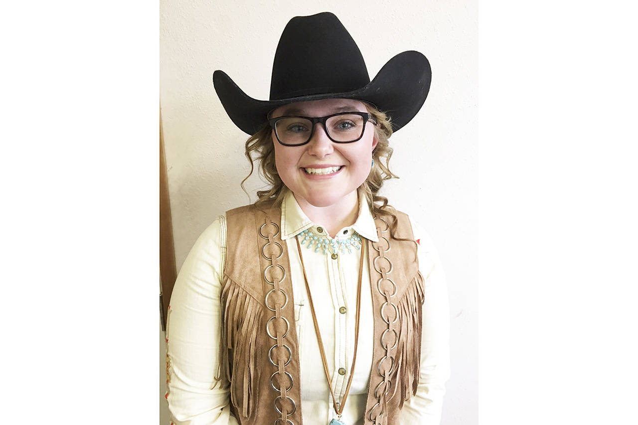 (Todd Bennington | Twin Harbors Newspaper Group)                                Maddie Spencer is the 2018 Grays Harbor Mounted Posse rodeo queen. The Elma native has had a lifelong involvement with equestrian activities.
