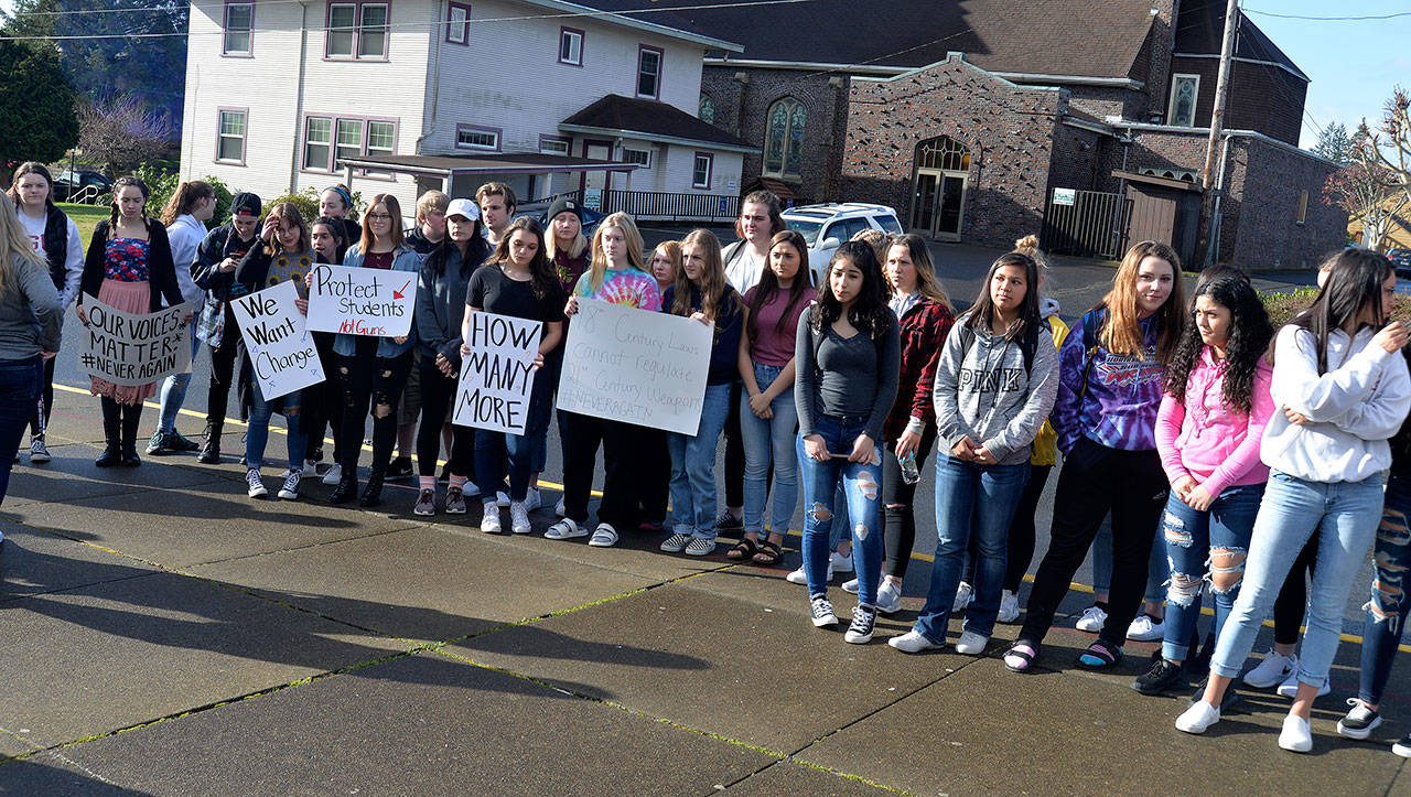 Local students join in national walkout to protest gun violence