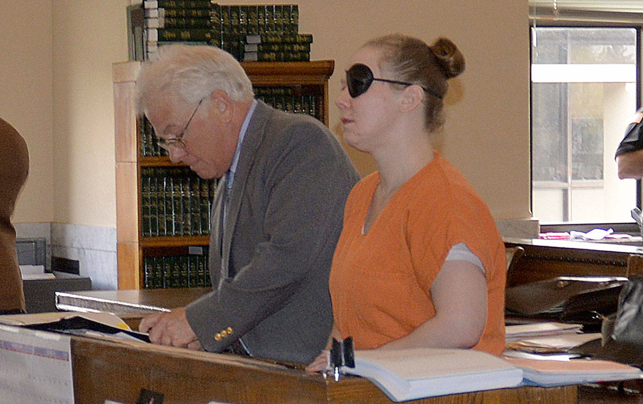DAN HAMMOCK | THE DAILY WORLD                                Alicia Marie Lamb of Hoquiam pleaded guilty to two counts in connection with a hatchet attack on an 82-year-old Hoquiam man in early January.