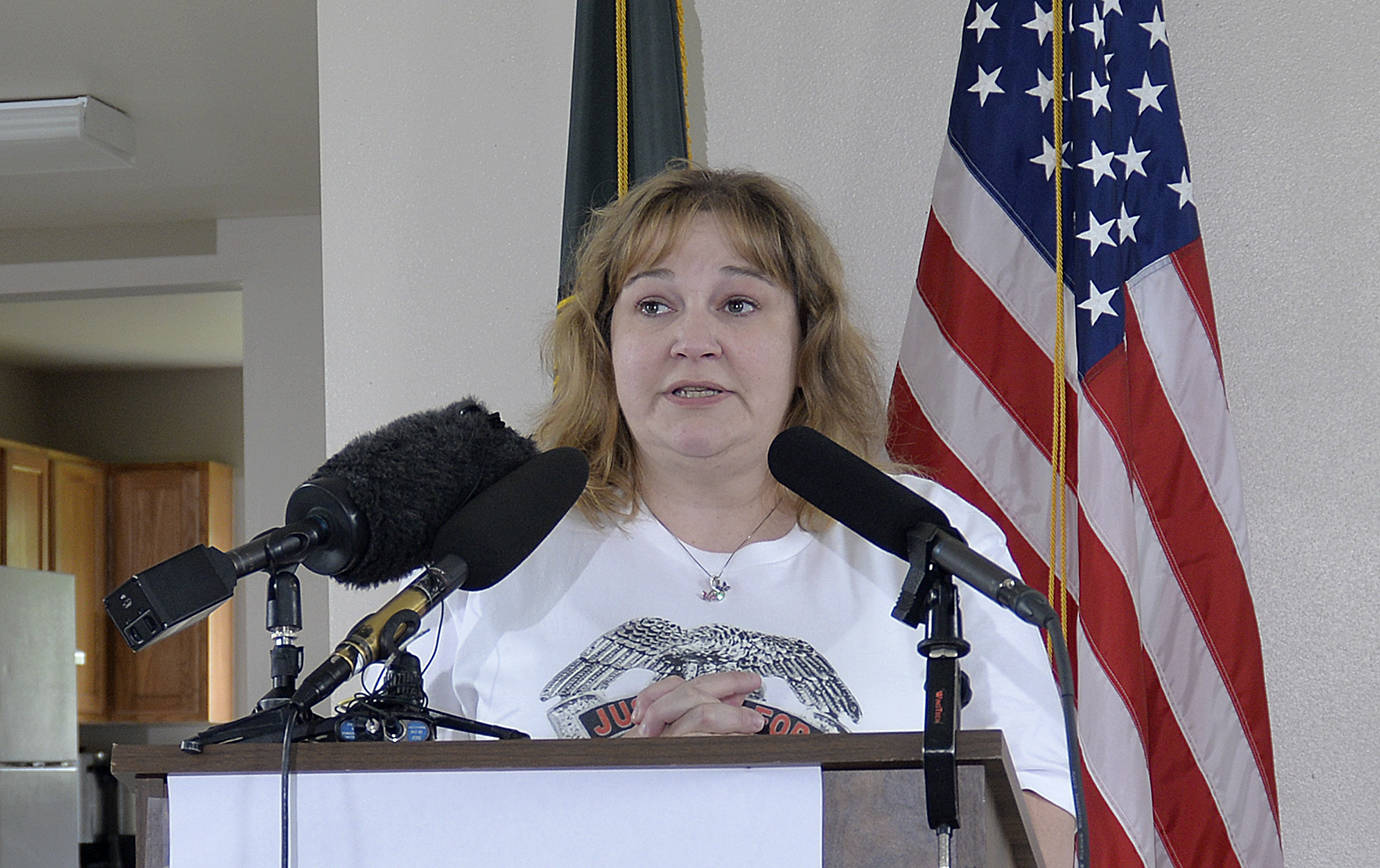 DAN HAMMOCK | THE DAILY WORLD                                Melissa Baum, the mother of Lindsey Baum who was abducted from McCleary in 2009, praised the efforts of local law enforcement that led to the discovery of her daughter’s remains last fall in Kittitas County. “Monsters do exist,” she said Thursday. “When you tell your kids they don’t, you are lying to them.”