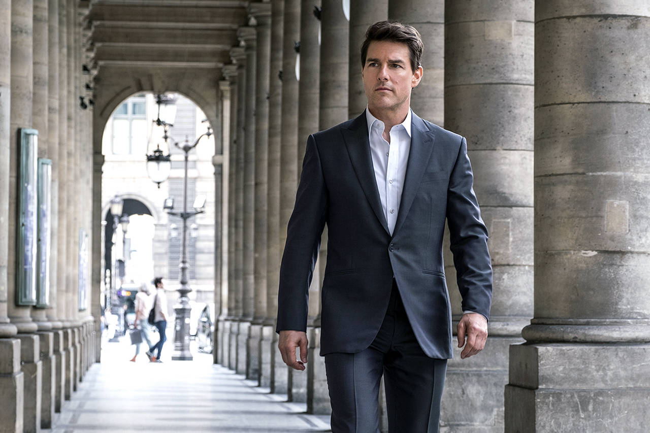 Tom Cruise reprises his role as Ethan Hunt in”Mission Impossible: Fallout.” (David James)