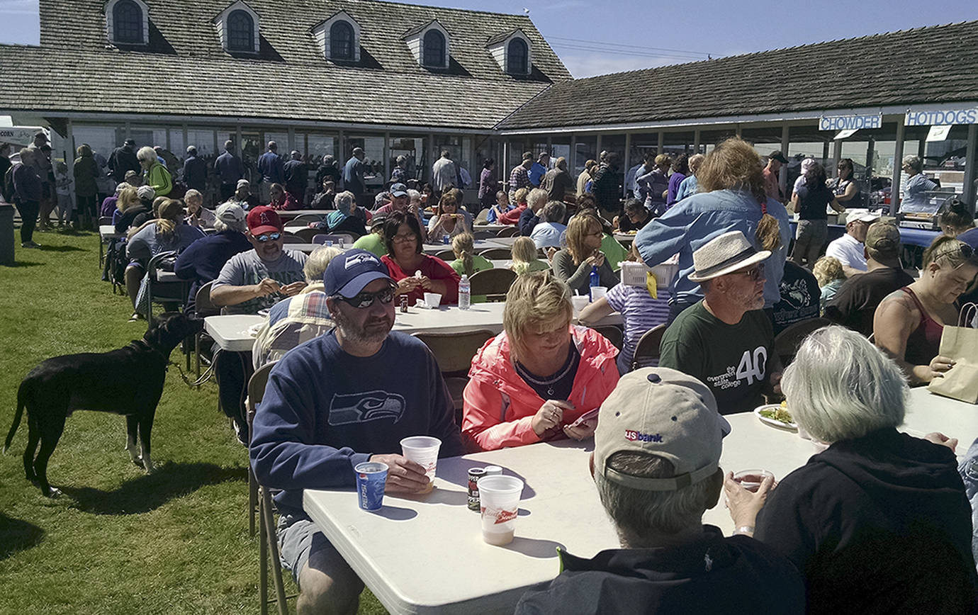 KAT BRYANT | THE DAILY WORLD                                Hundreds of people will fill plates of fish, oysters, chowder and more at the 72nd annual Westport Seafood Festival at the Westport Maritime Museum Sept. 1.