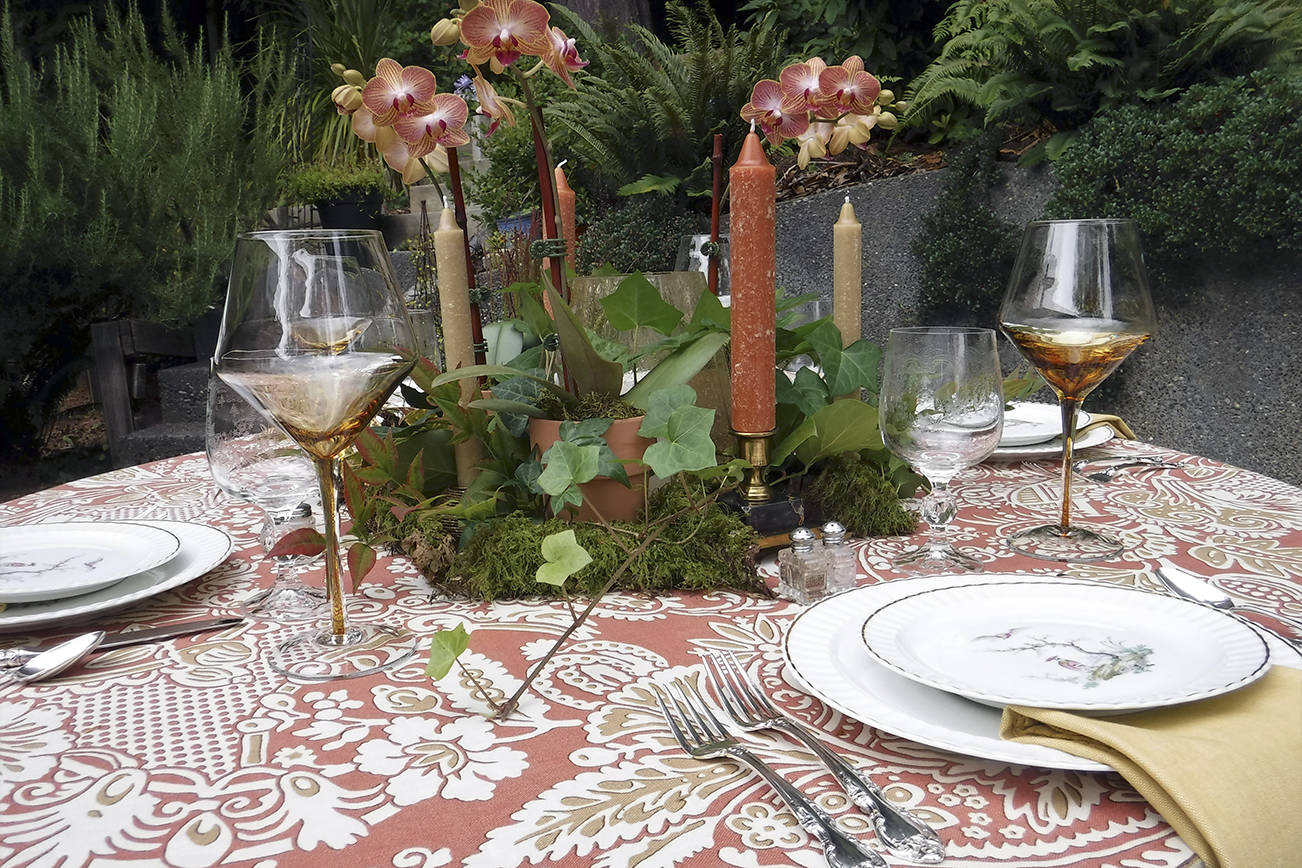 Linen, china and silver dress up an old patio set The Daily World