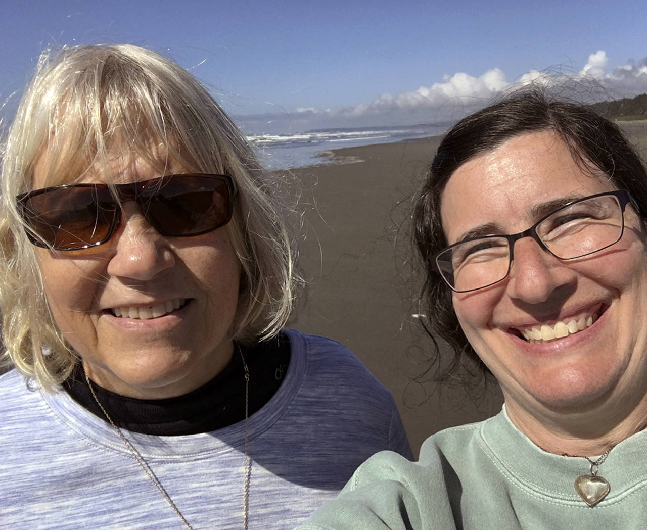 Selfie taken at Pacific Beach.