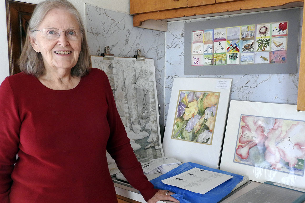 (Photos by Kat Bryant | The Daily World) Aberdeen artist Mery Swanson, who’s preparing to launch her Art Drives event, has received the 2018 Governor’s Arts Award in the Community category.