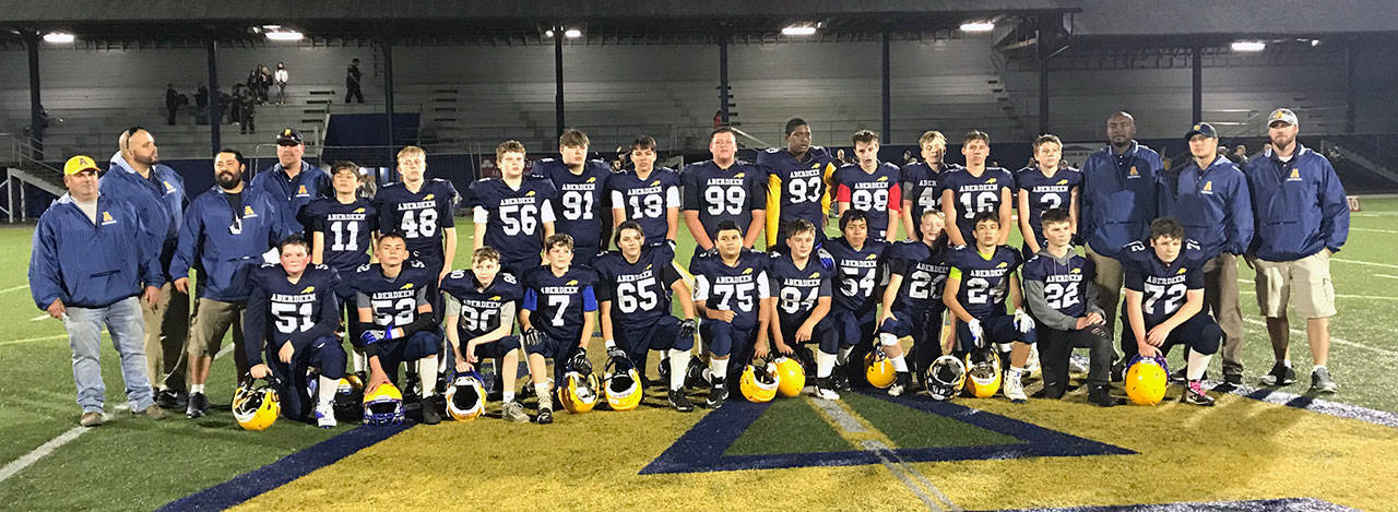 The Miller Junior High School football team completed a perfect season with a win on Thursday. Miller outscored its opponents 193-0 this season. (Submitted photo)