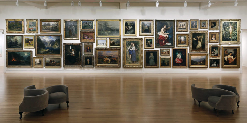 Hanging art salonstyle can add a new dimension to your home The