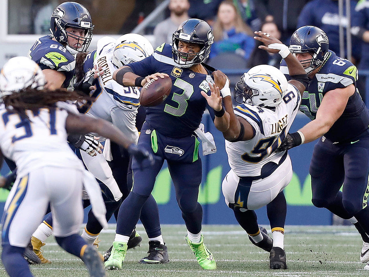 Seahawks lose game (and identity) in home letdown against streaking Chargers