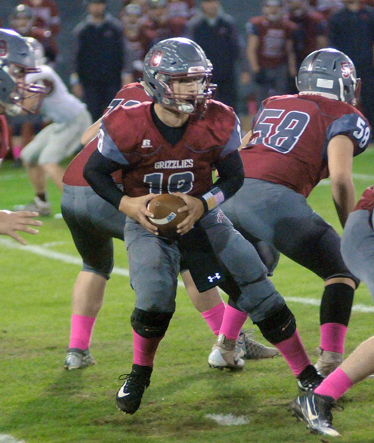 Hoquiams Payton Quintanilla was named the 1A Evergreen league MVP on Monday after throwing for over 1,959 yards and 22 touchdowns this season. (File photo)