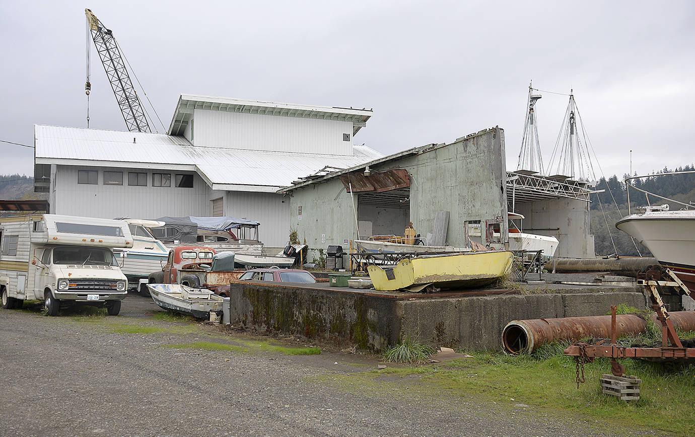 DAN HAMMOCK | GRAYS HARBOR NEWS GROUP                                The property at 220 Monroe St. in Hoquiam has had numerous city code violations filed against owner Mart Liikane since July. The property sits adjacent to the Chehalis River, where several boats have sunk and leaked fuel in the course of a year.