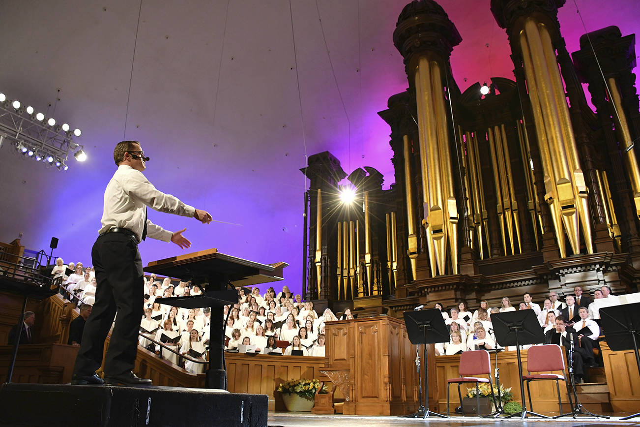 In the Salt Lake tabernacle Brigham Young built, 360 voices blend with frontier history