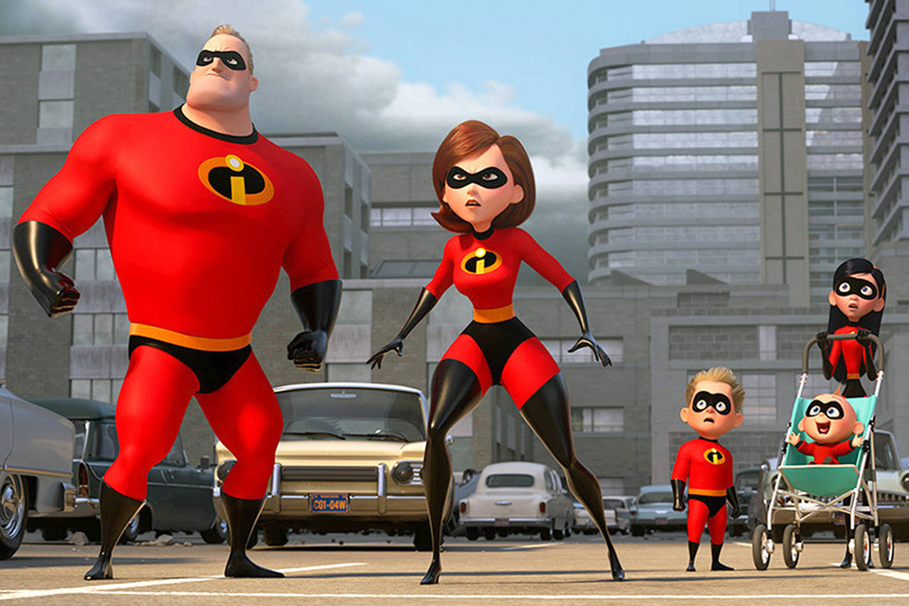 A scene from “The Incredibles 2.” (Disney Pixar)