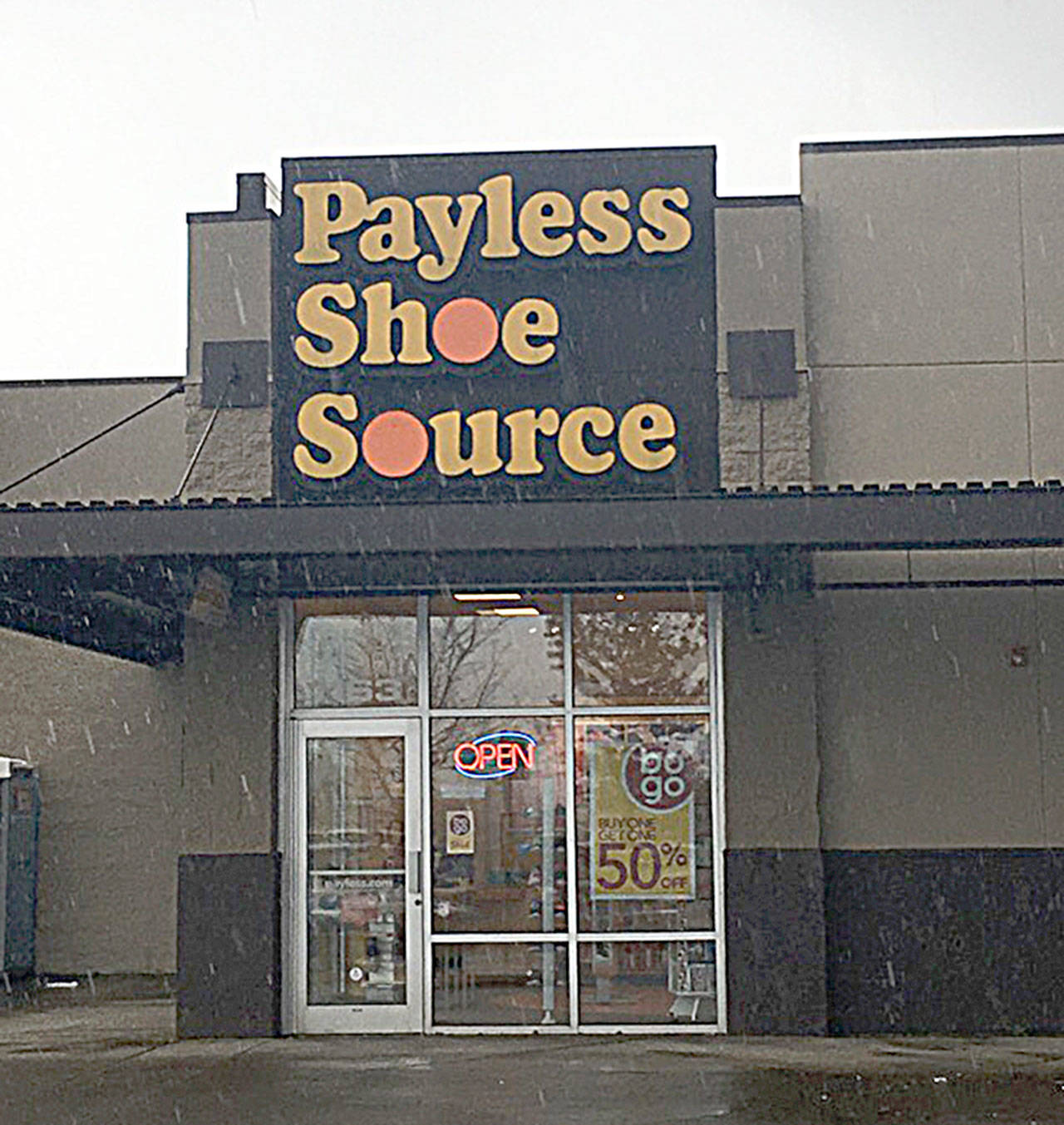 The Payless ShoeSource store in the Olympic Gateway Plaza.
