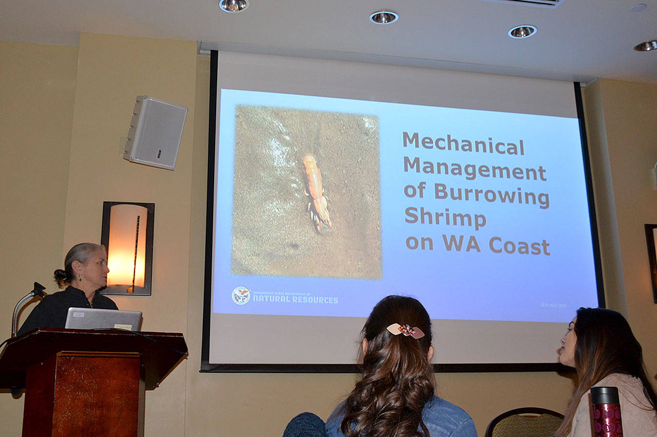 Scientists and shellfish farmers discuss burrowing shrimp at conference