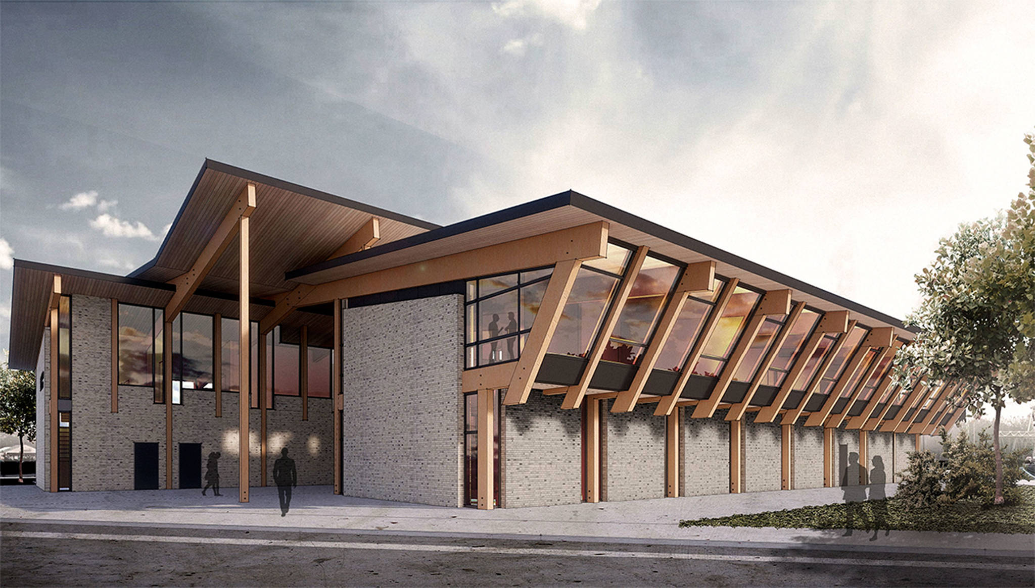 (Courtesy Ben Franz-Knight) A new rendering for the planned Gateway Center in Aberdeen.