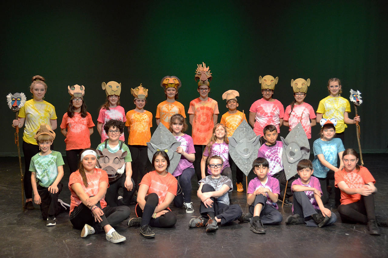 Photo by Tifanie Kelly                                St. Mary School students will present “Lion King Jr.” on Friday.