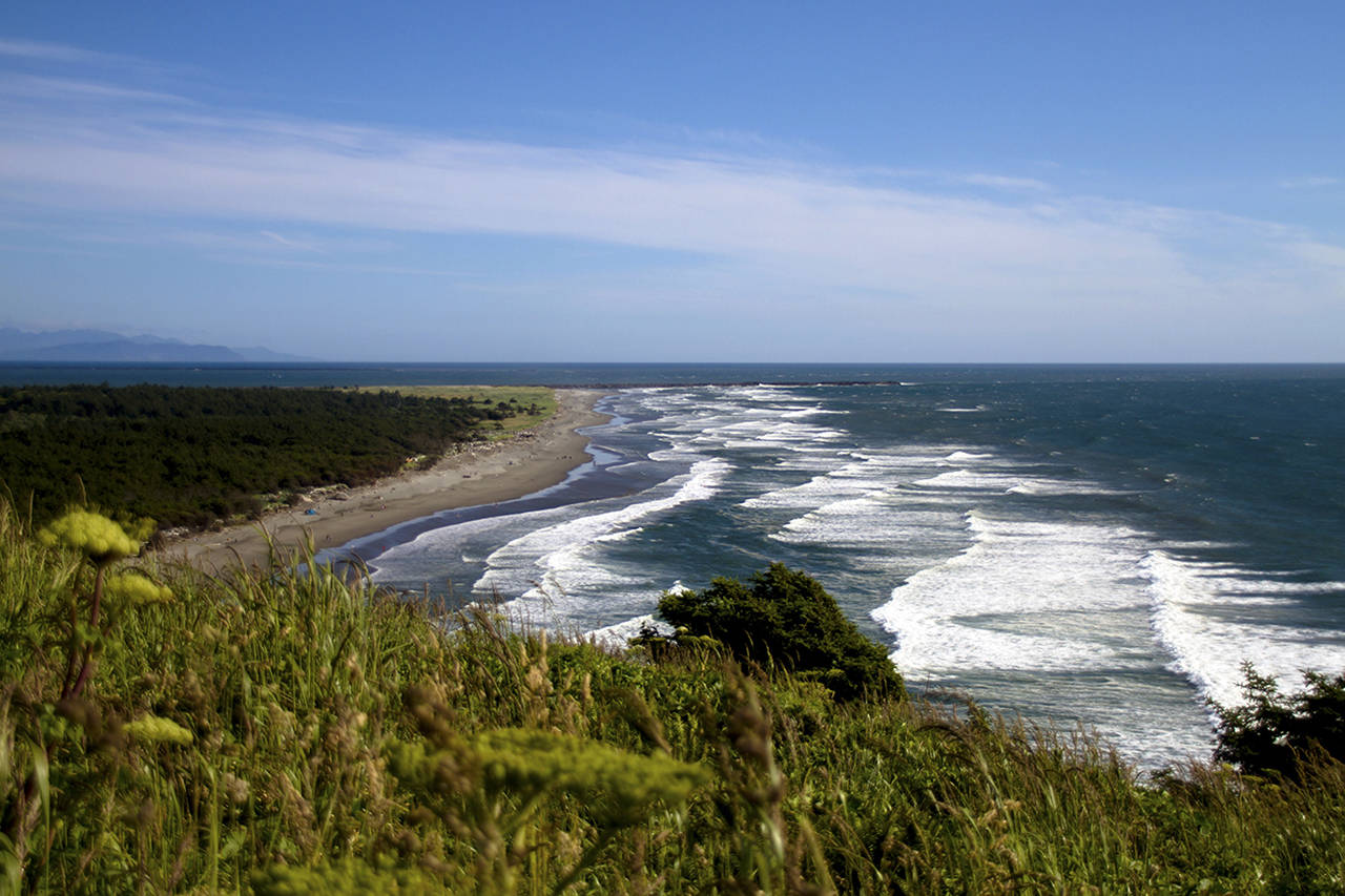 (Razvan Orendovici) The sand spits at the mouth of the Columbia River didn’t exist during the last Ice Age — or if they did, they were far to the west where the sediment loads of the rivers met the sea at Cape Disappointment Beach