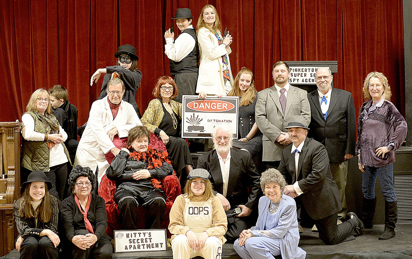 COURTESY PHOTO                                The Grayland Players will present the 1960s-era spy musical “Sympathy Jones” beginning this weekend at the Grayland Grange Hall.
