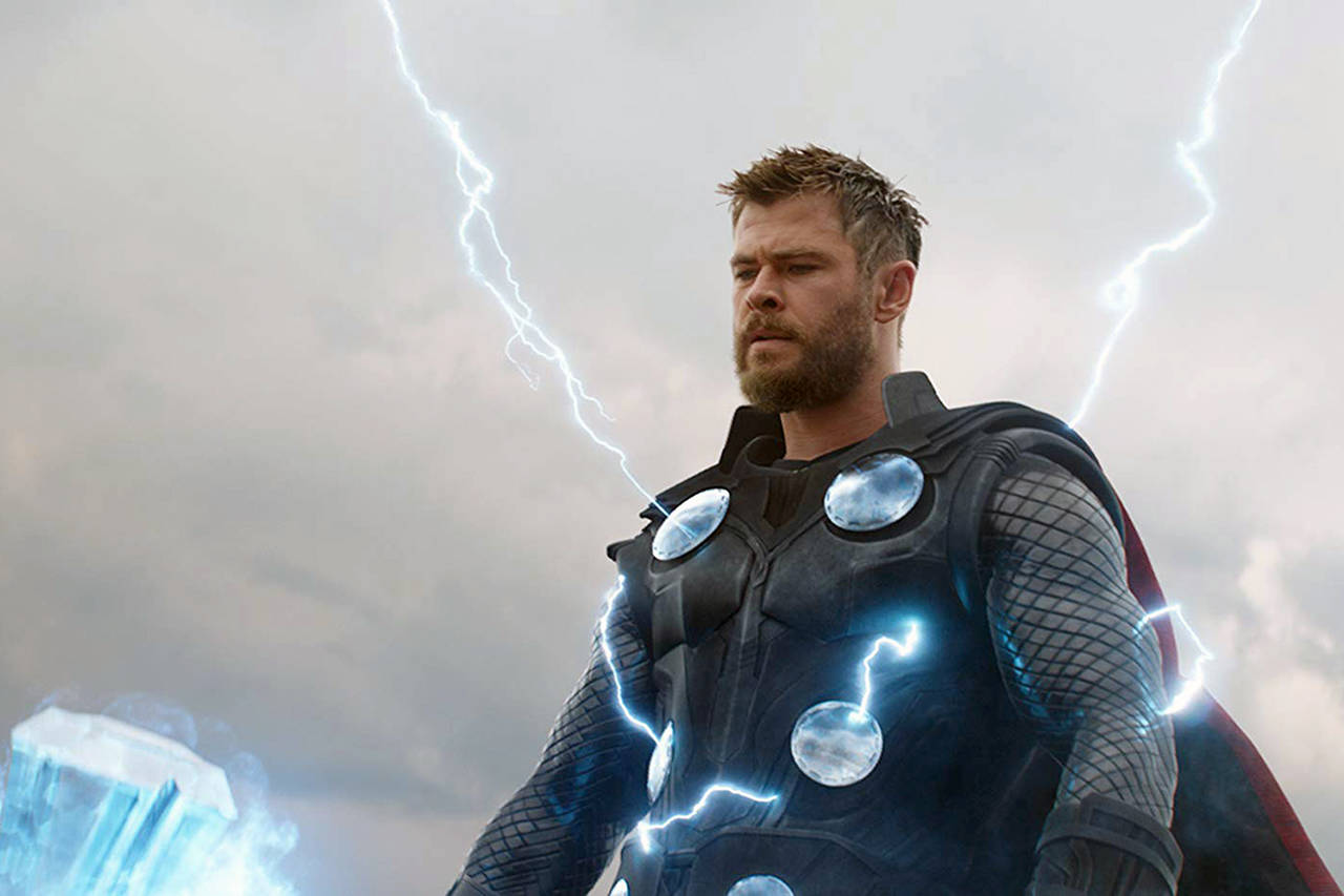 Who knew that Thor (Chris Hemsworth, seen here in “Avengers: Endgame),” the Asgardian god of thunder, could also transform into comedy gold? (Marvel Studios)