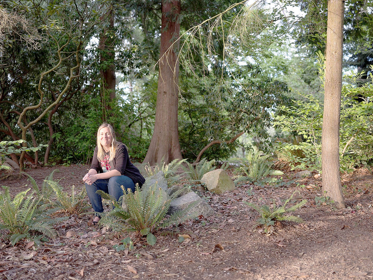 Human composting activist Nina Schoen, a Seattle media tech executive, wants her body to “turn into something that can regenerate life.” (Karen Ducey/Los Angeles Times)