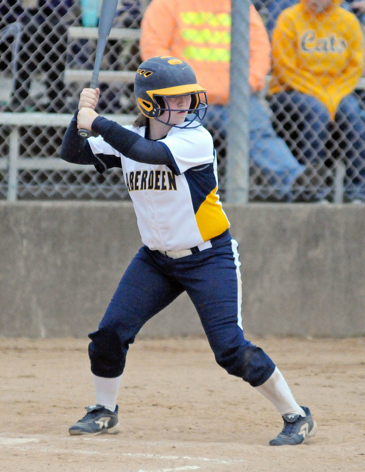 Aberdeen catcher Sierra Hammond was named to the 2A Evergreen All-Conference First Team the league announced on Tuesday. (Ryan Sparks | Grays Harbor News Group)