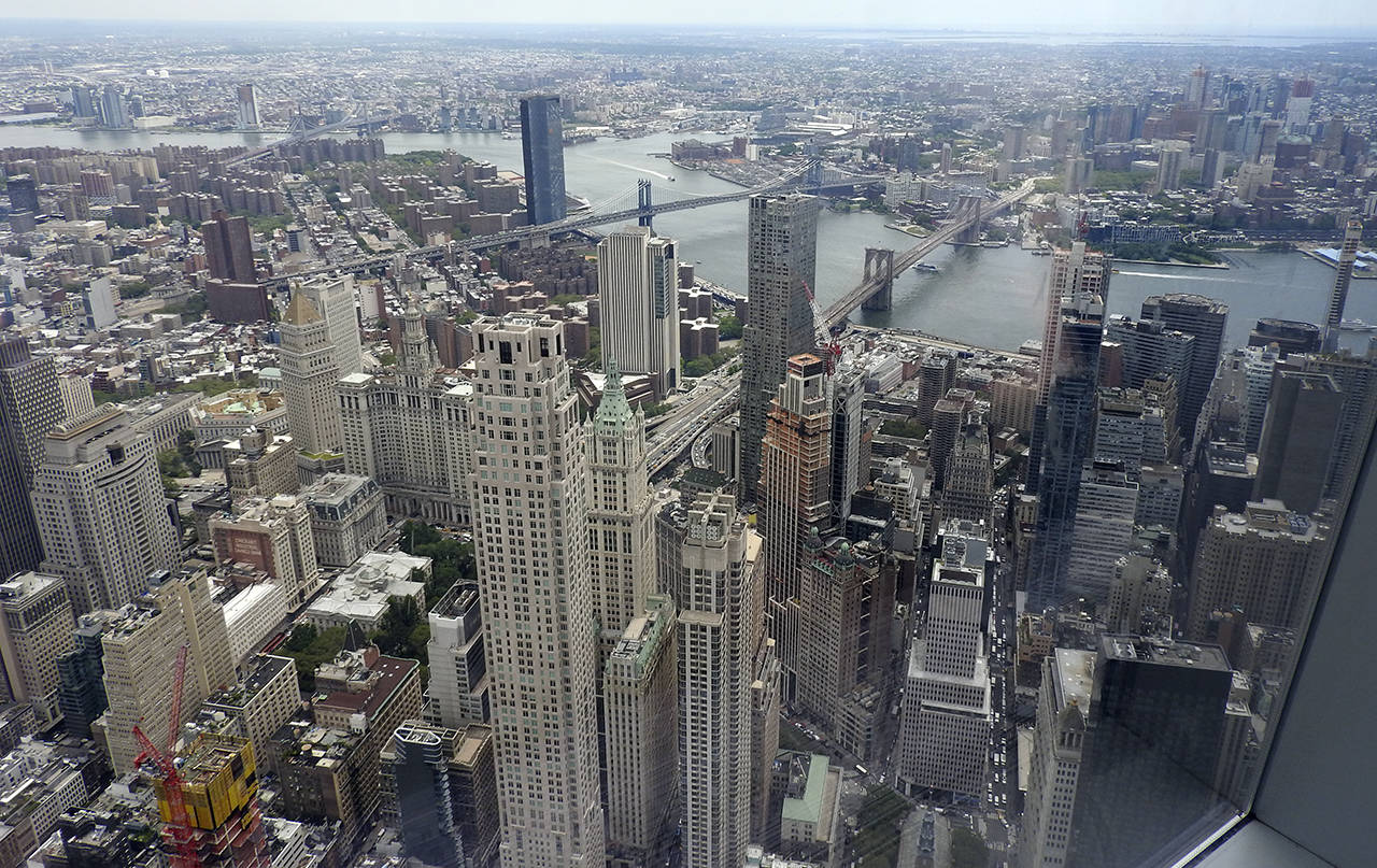 Photos by Kat Bryant                                The observation deck of the new World Trade Center building offers a 360-degree view of the city.