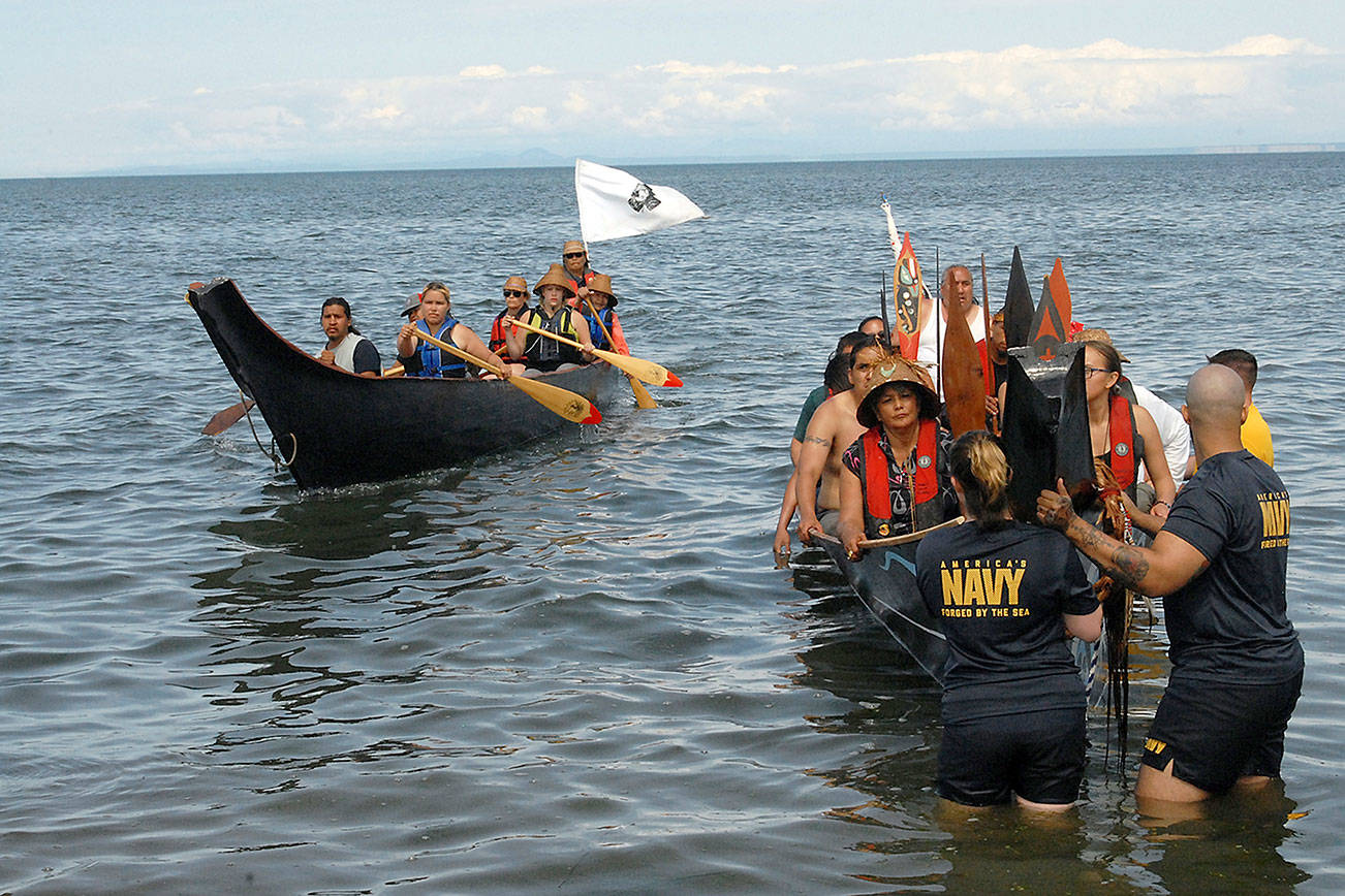 2019 Canoe Journey lands at Jamestown Beach