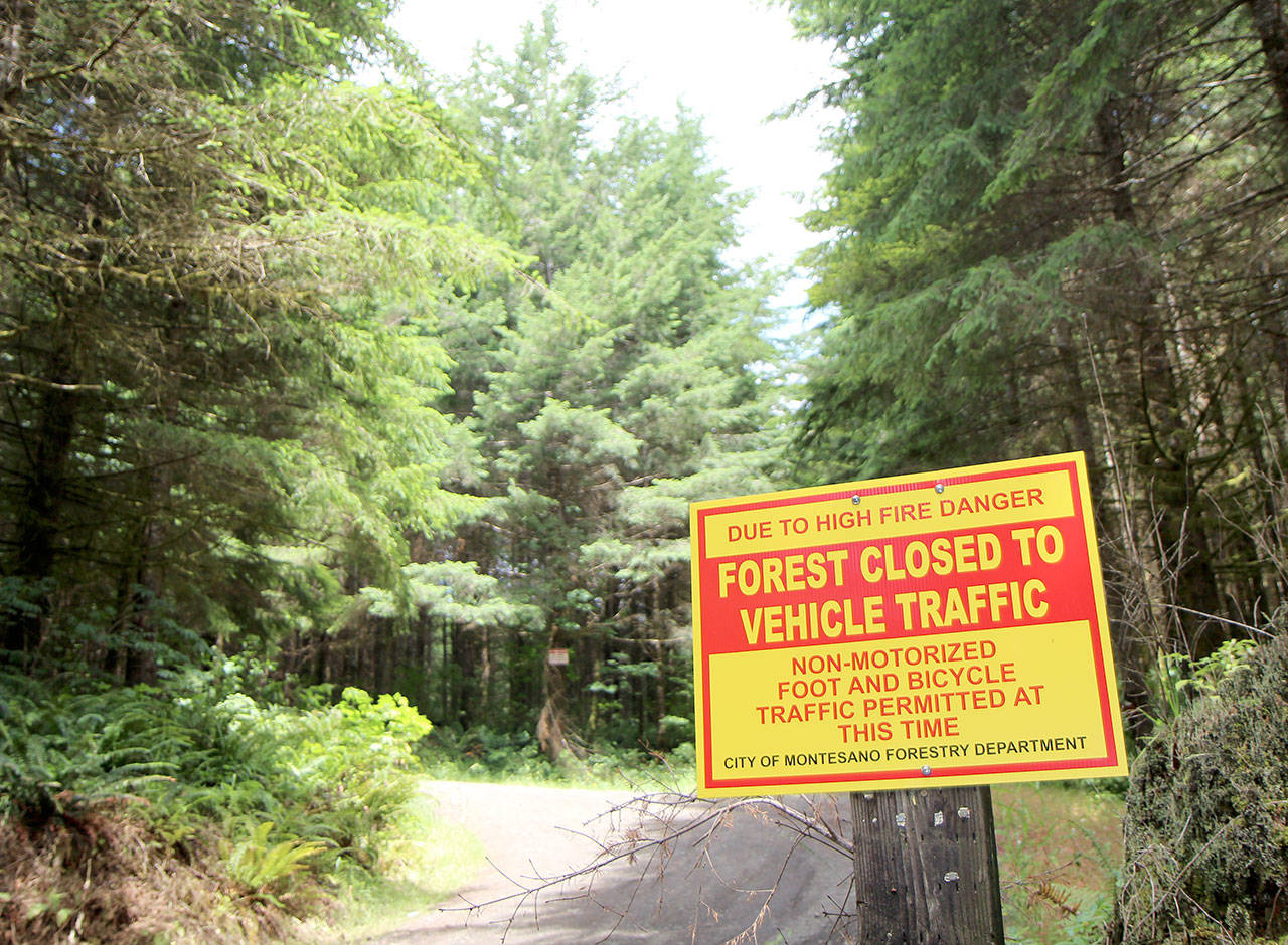 Forestry sign / forest roads with the vehicle!