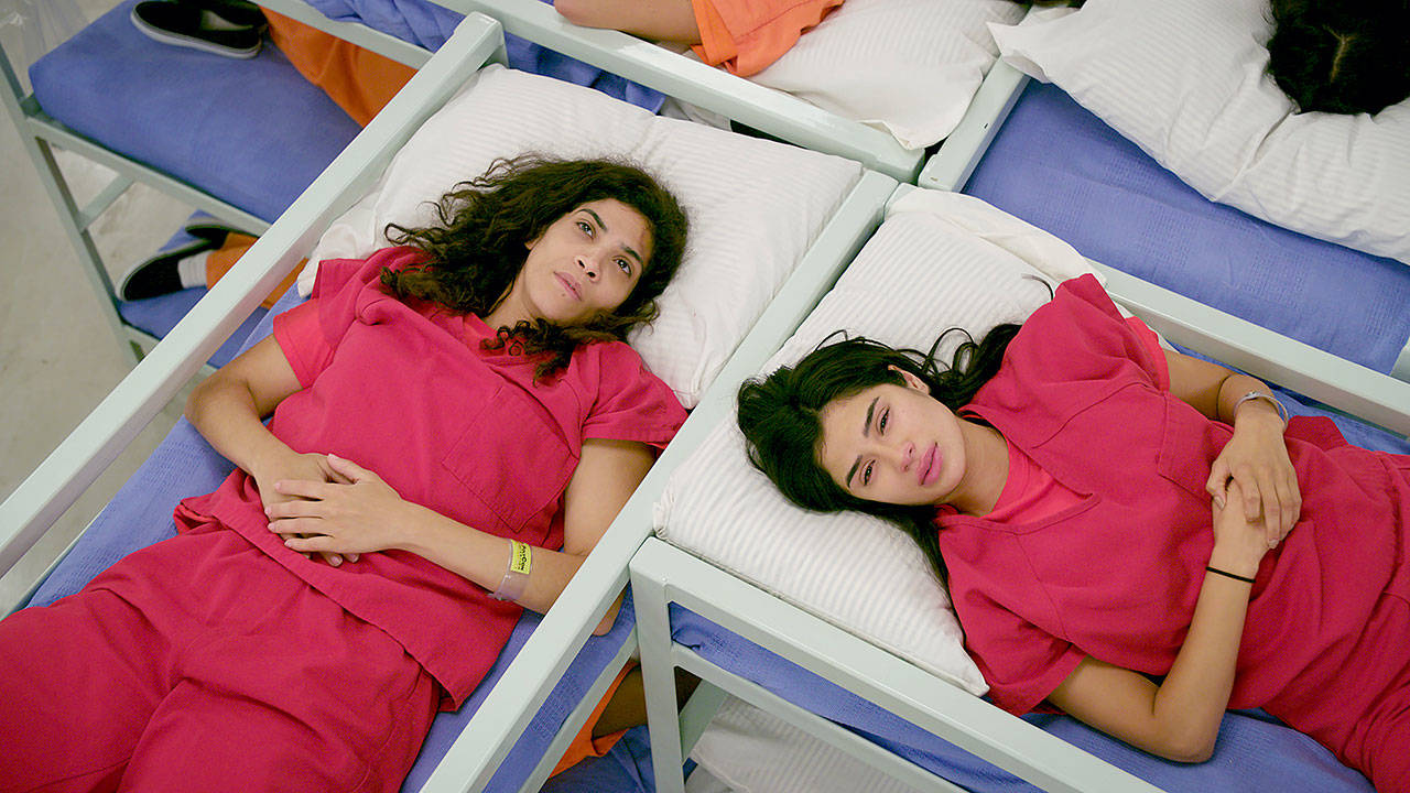 Laura Gomez and Diane Guerrero in a scene from ‘Orange Is the New Black.’ (Netflix)