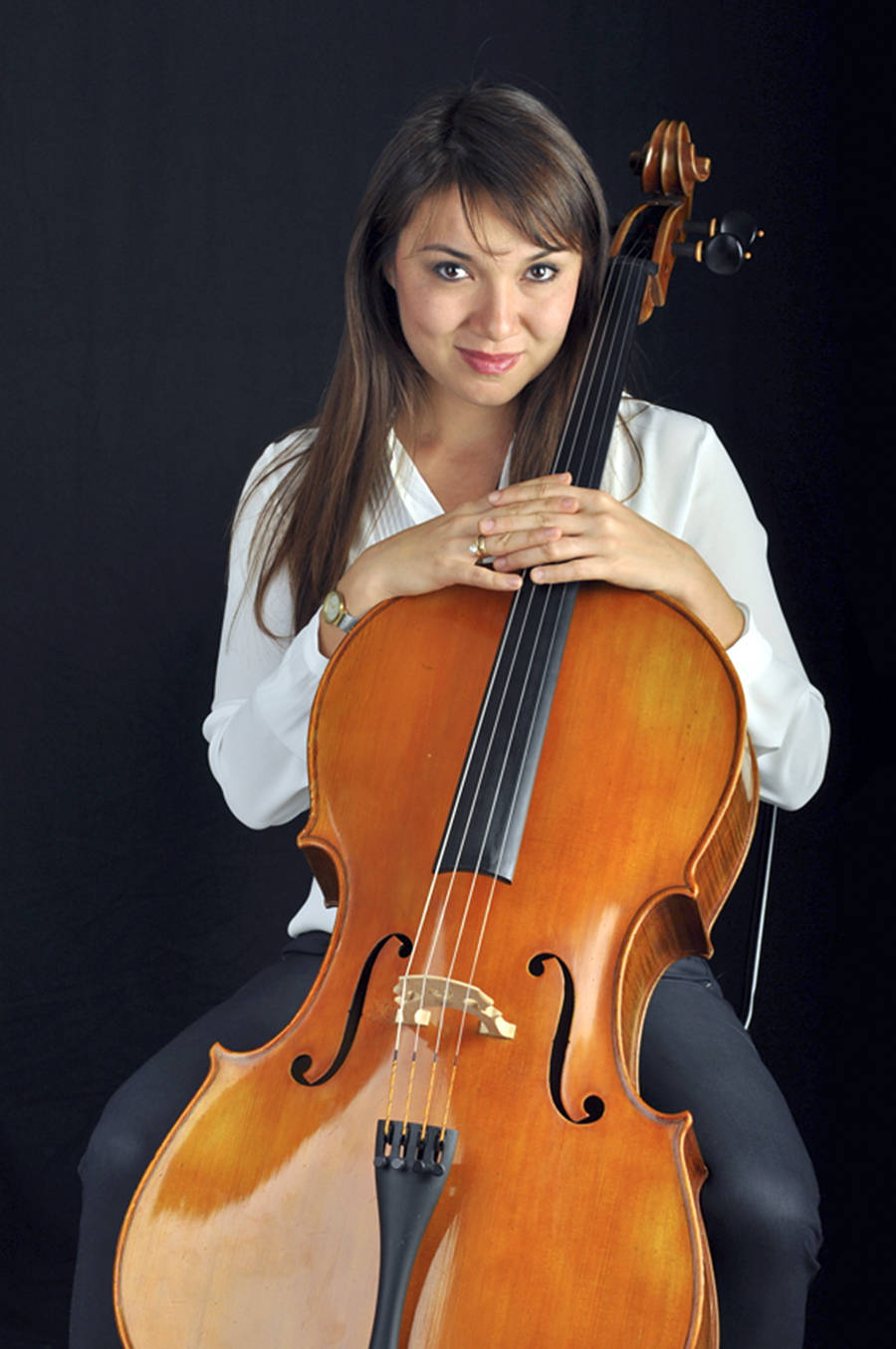 Courtesy photo                                Uzbekistan-born cellist Diana Yusupov is a member of the Graduate String Quartet at the University of Arizona.