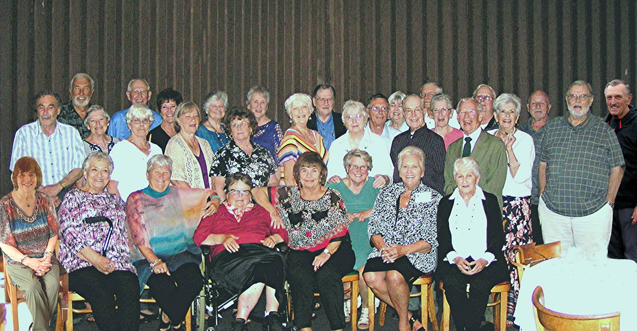 Photo courtesy Janet Johnson                                The 60th reunion of Hoquiam High School’s Class of 1959 was held Aug. 10 and 11 at the Aberdeen Elks Club.